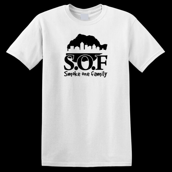 Smoke One Family Logo White T-Shirt Thumbnail