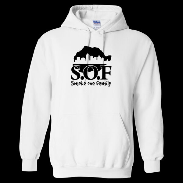 Smoke One Family Logo White Hoodie Thumbnail
